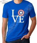 تیشرت آبی Love Captain America